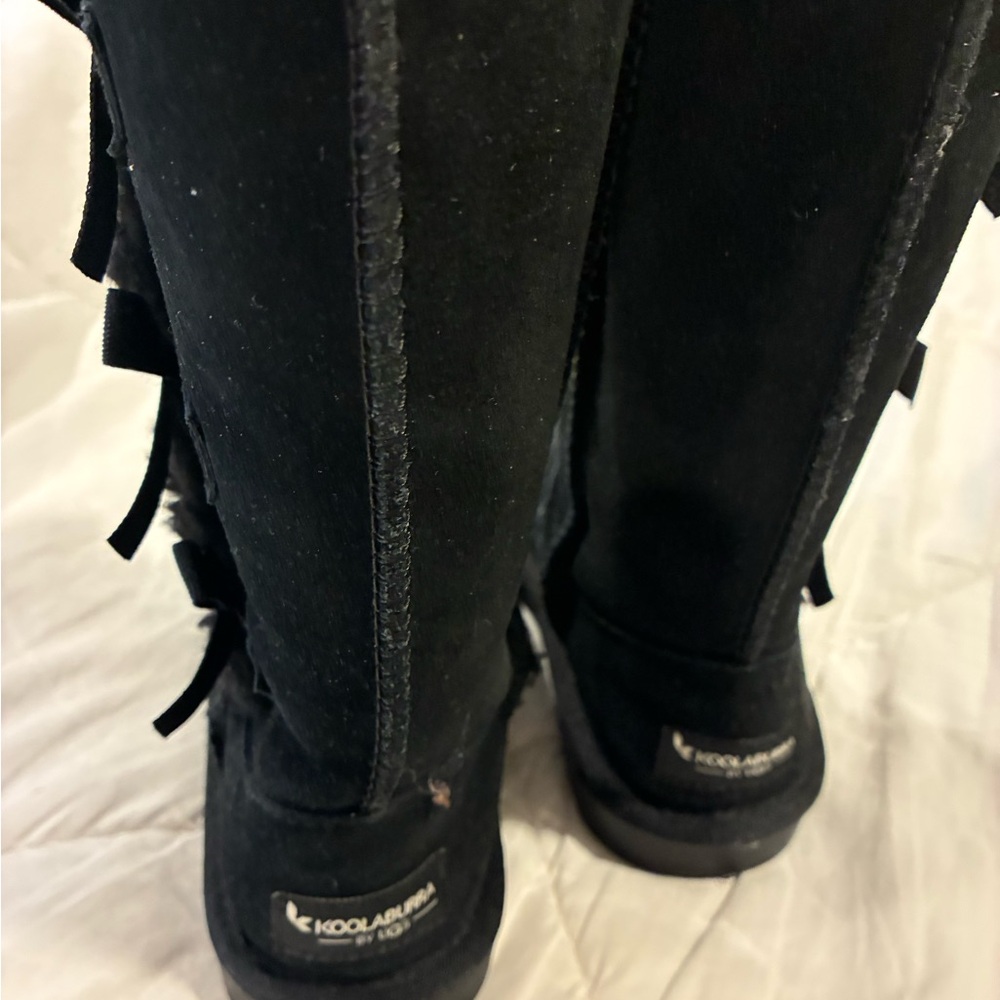 Koolaburra Black Suede Tall Boots